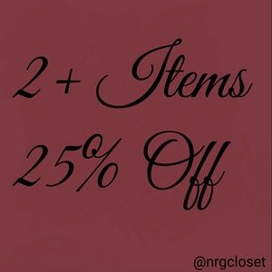 2 + Items 25% OFF